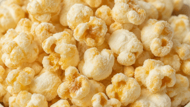 pipoca com leite em pó